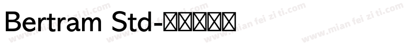 Bertram Std字体转换